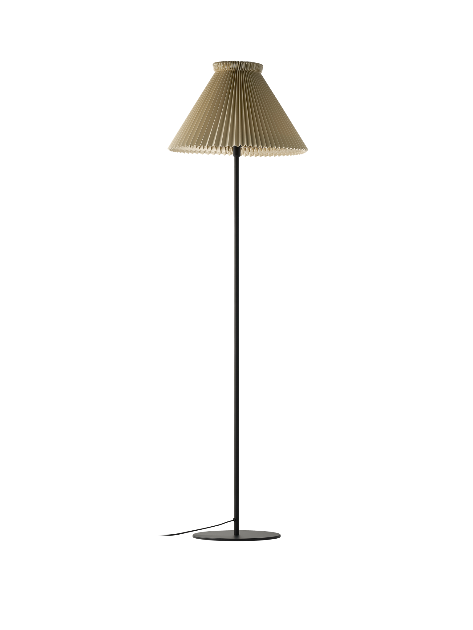 Leklint334h Floorlamp Lampshade1 30Cm Paper Buttermilk Packshot1
